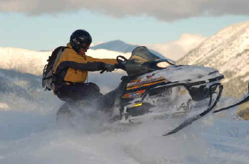 Snowmobile using NASA alloy pistons